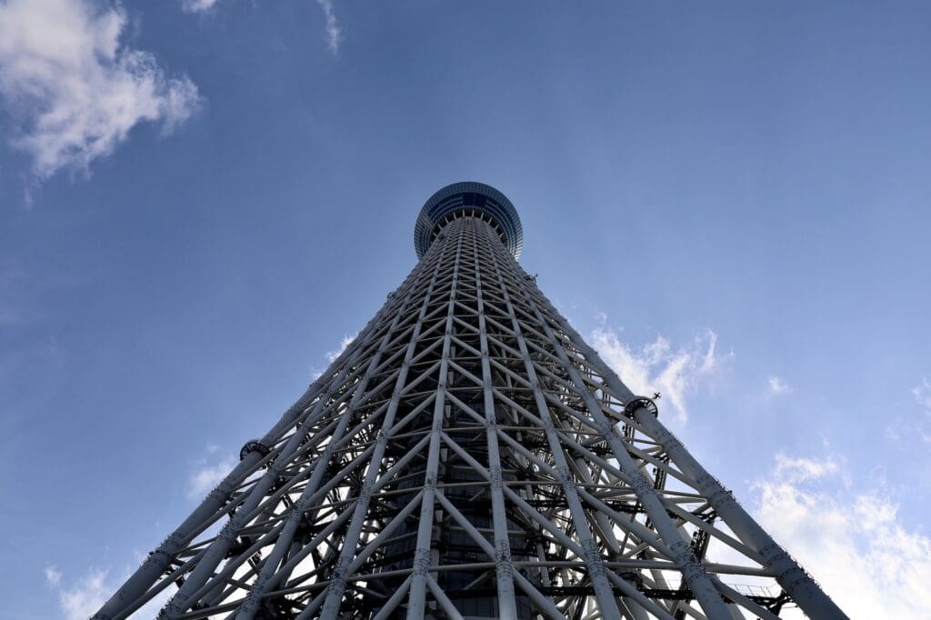 Looking Up at the Tokyo Skytree