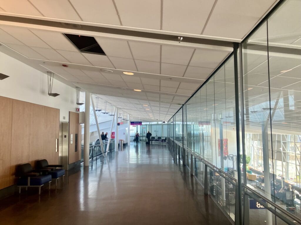 The Walkway to Passport Control at Montreal Airport