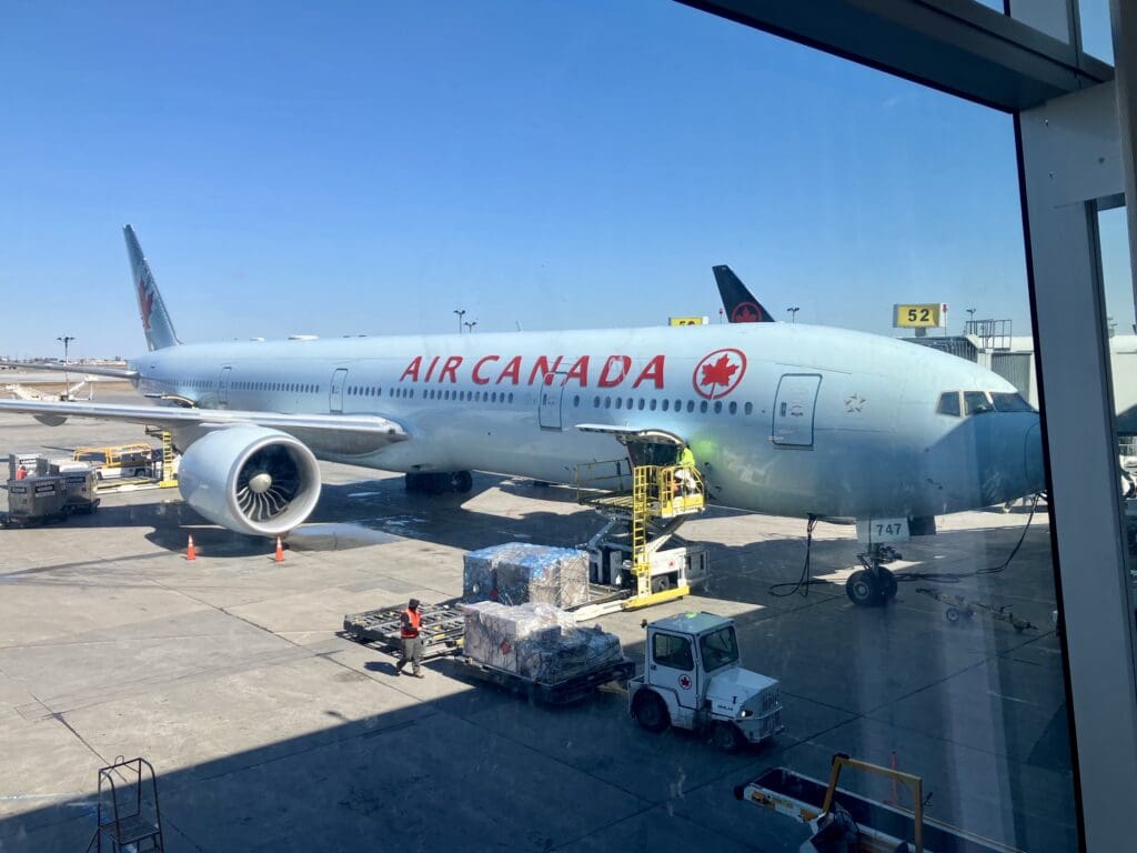 Air Canada 777-300 at Montreal-Trudeau International Airport