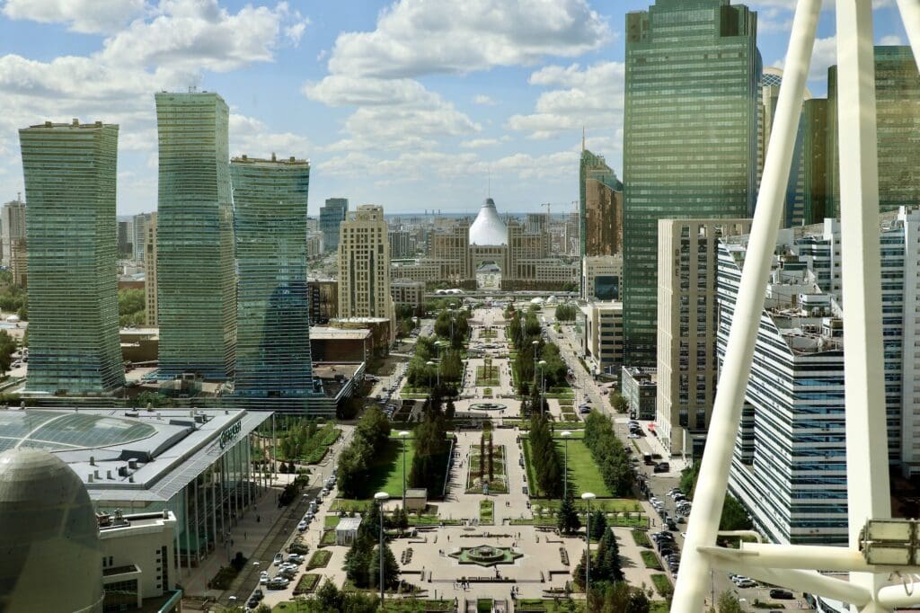 View from the Bayterek Tower With White Balance Edits