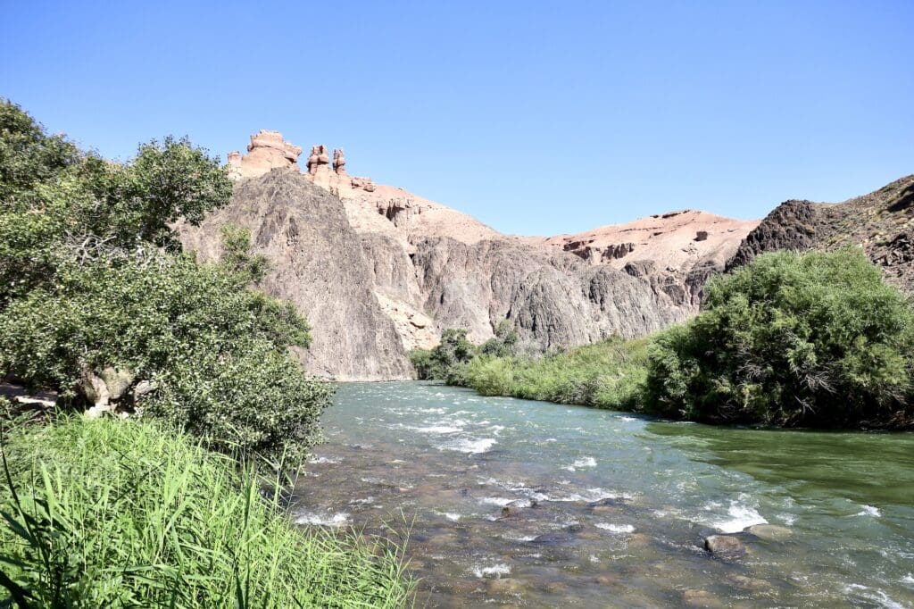 Charyn River at the End of Charyn Canyon