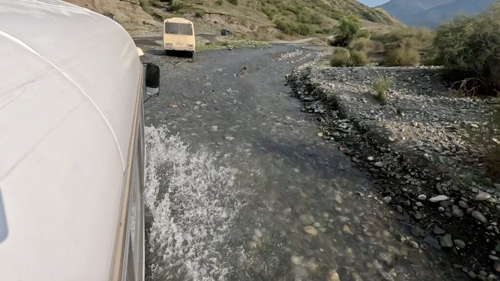 Fording the River in the Soviet UAZ
