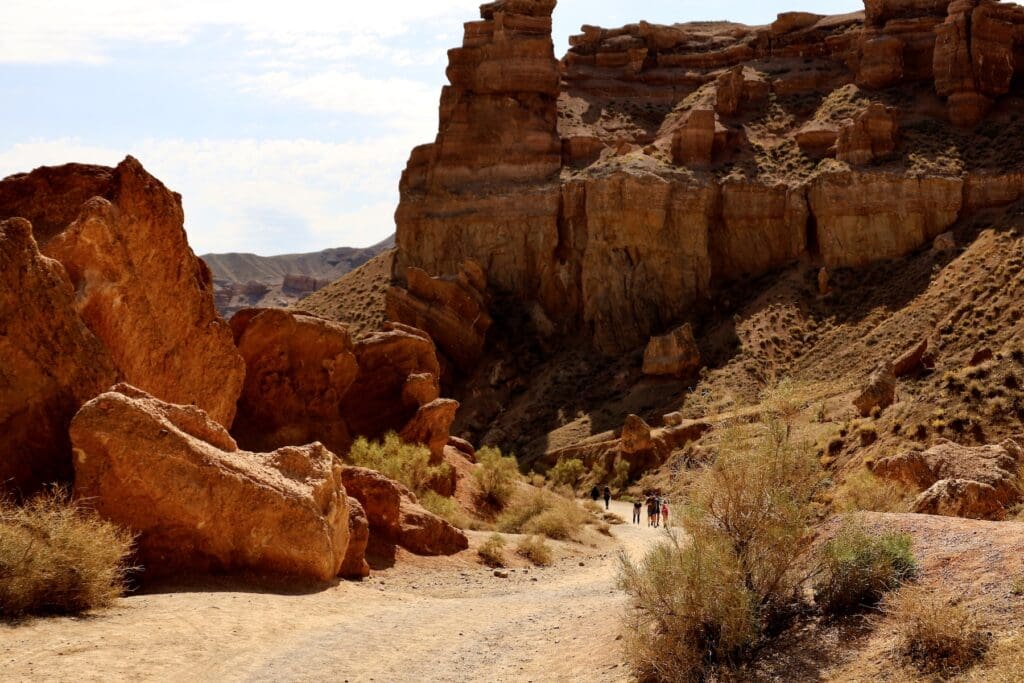 Hiking Path at Charyn Canyon