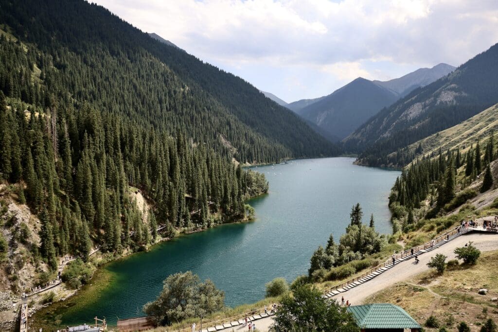 Kolsay Lake (Halfway Down the Path)