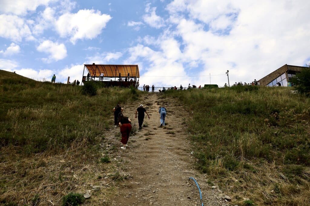 Taking the Shortcut at Kolsay Lake