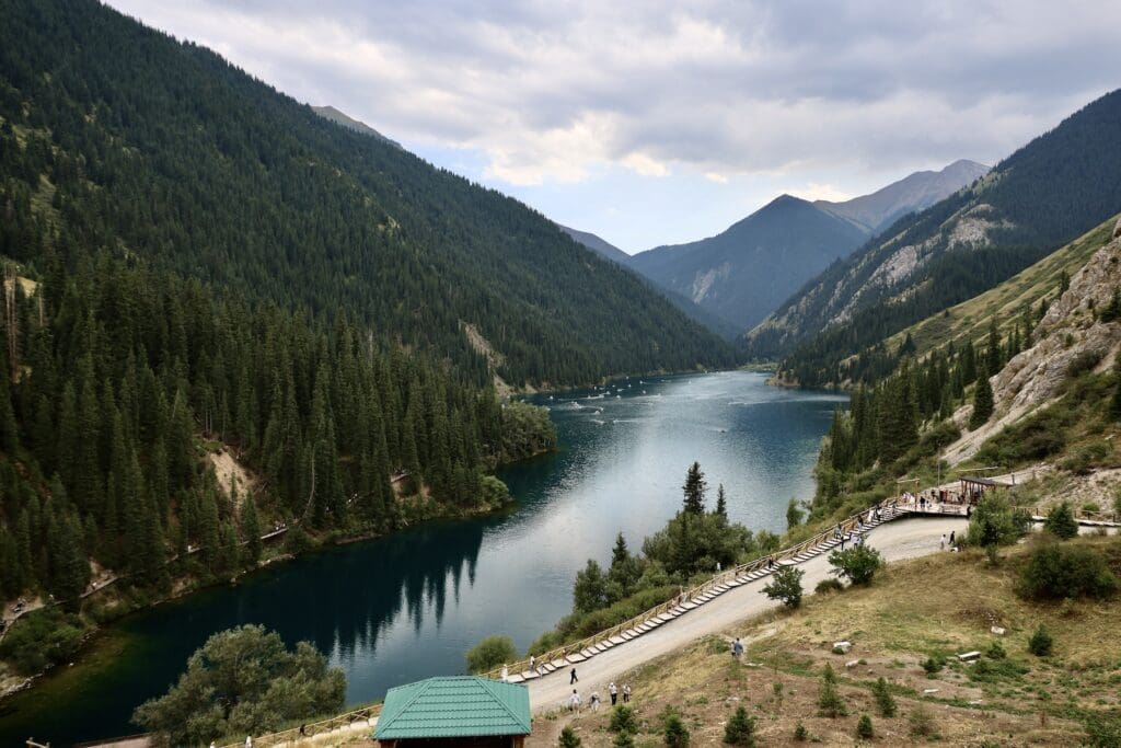 View from the Shortcut at Kolsay Lake