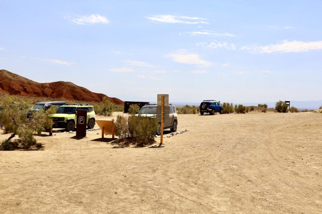 The Parking Lot at the Colorful Chalk Mountains