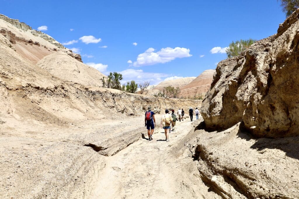 Hiking Through the Dry River Bed