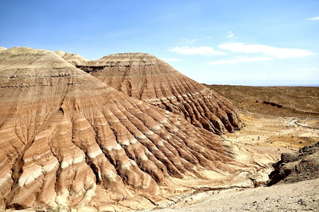 Colorful Chalk Mountains of the Aktau Mountain Range