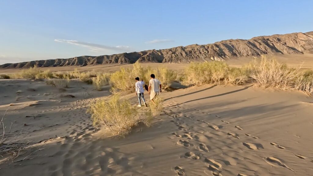 Walking Back to the Singing Dune Parking Area