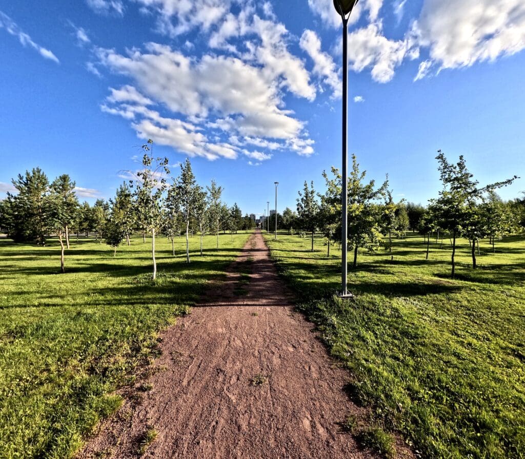 Astana Botanical Garden's Walking Path