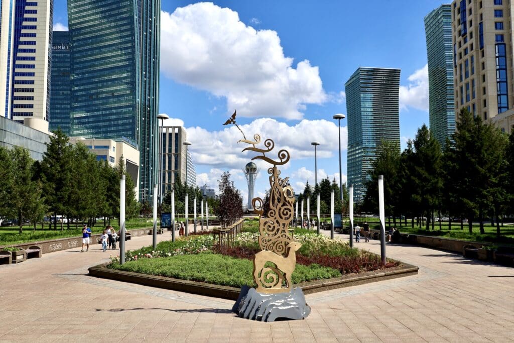 Nurzhol Boulevard is a Pedestrian Only Walkway