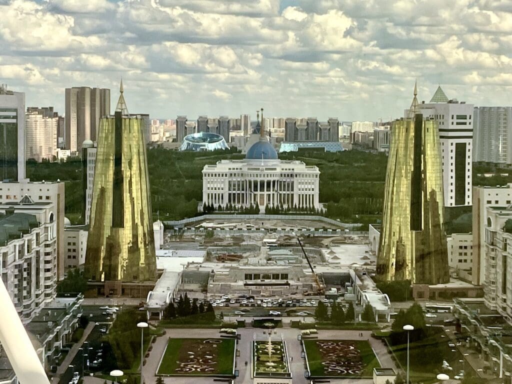 Presidential Palace (No Zoom) from Bayterek Tower