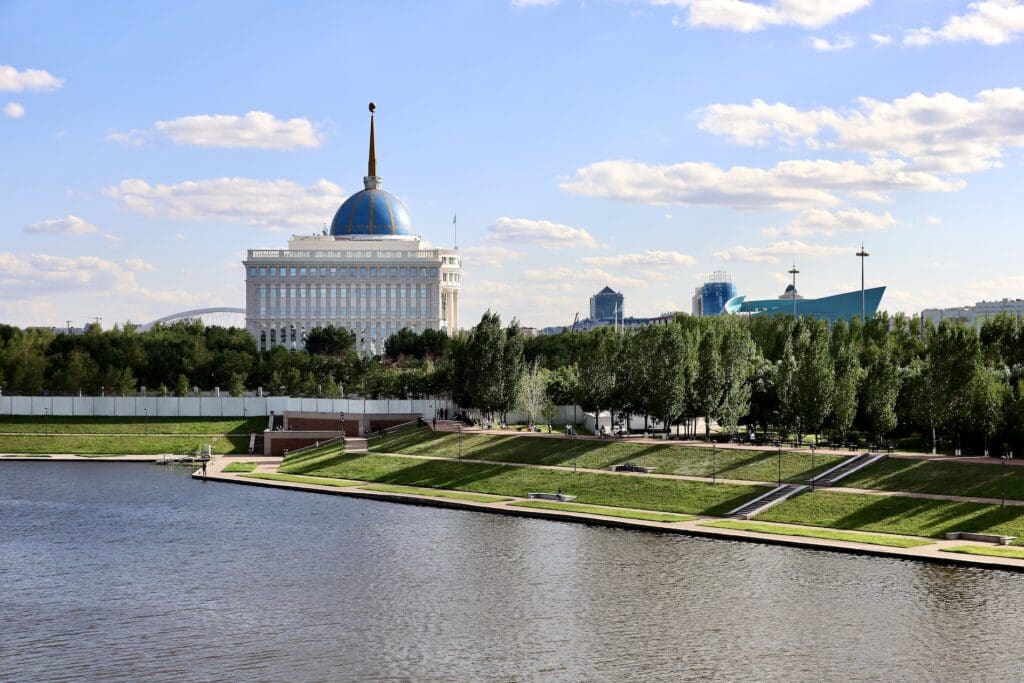 Presidential Palace from Ishim River Embankment