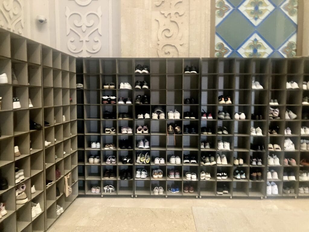 Shoe Cubbies at Astana Grand Mosque