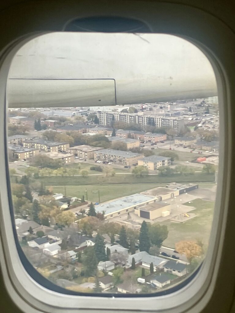 Arriving in Regina, Saskatchewan
