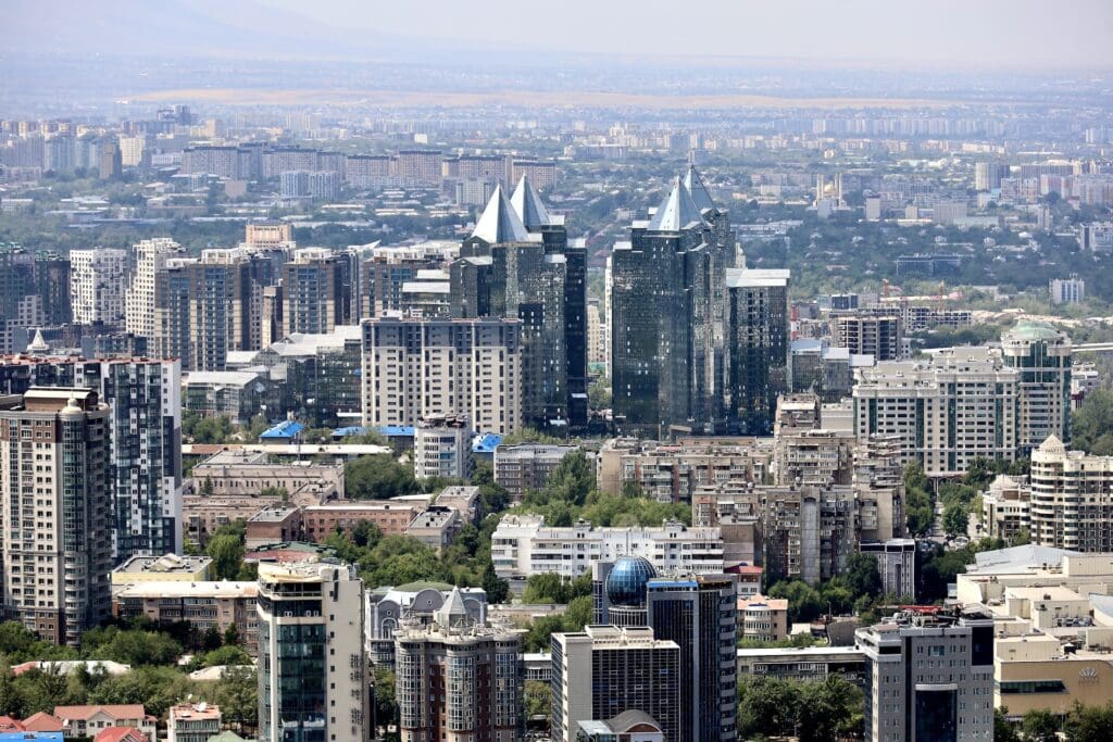 View from the Top - Nurly Tau Business Center (Pointy Buildings)
