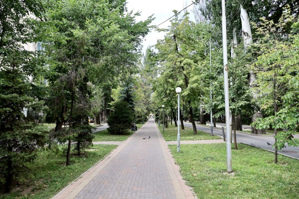 A Walking Path in Almaty