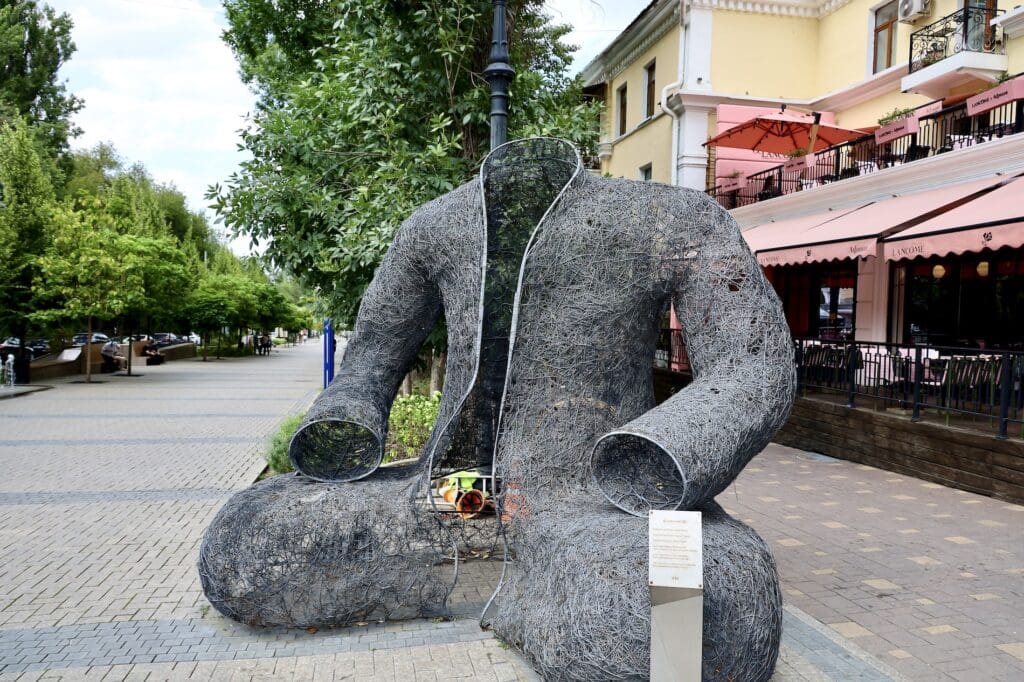 A Sculpture - Panfilov Pedestrian Street