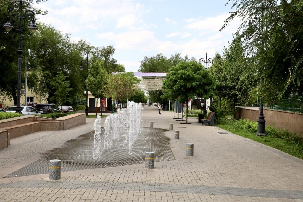 Walking Panfilov Pedestrian Street