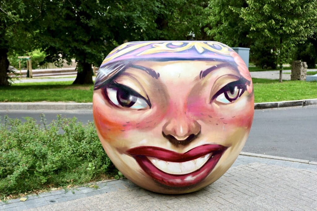 Apple Sculpture - Panfilov Pedestrian Street