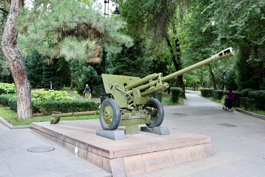 An Artillary Cannon in Panfilov Park