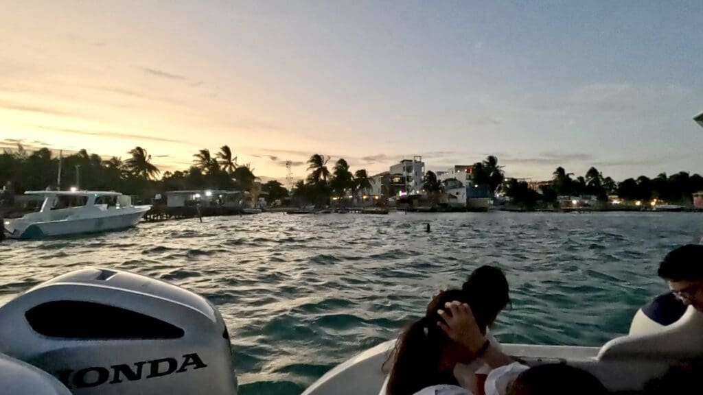 Arriving in Caye Caulker