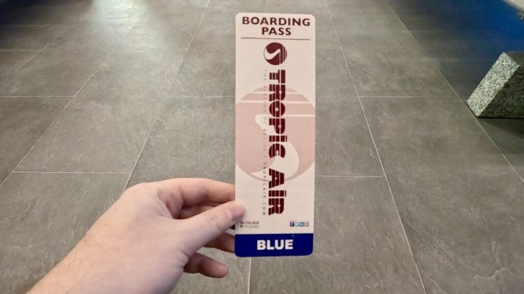 Laminated Boarding Pass - Tropic Air