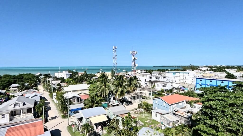 Coral View Hotel Roof - View of the Caribbean Sea