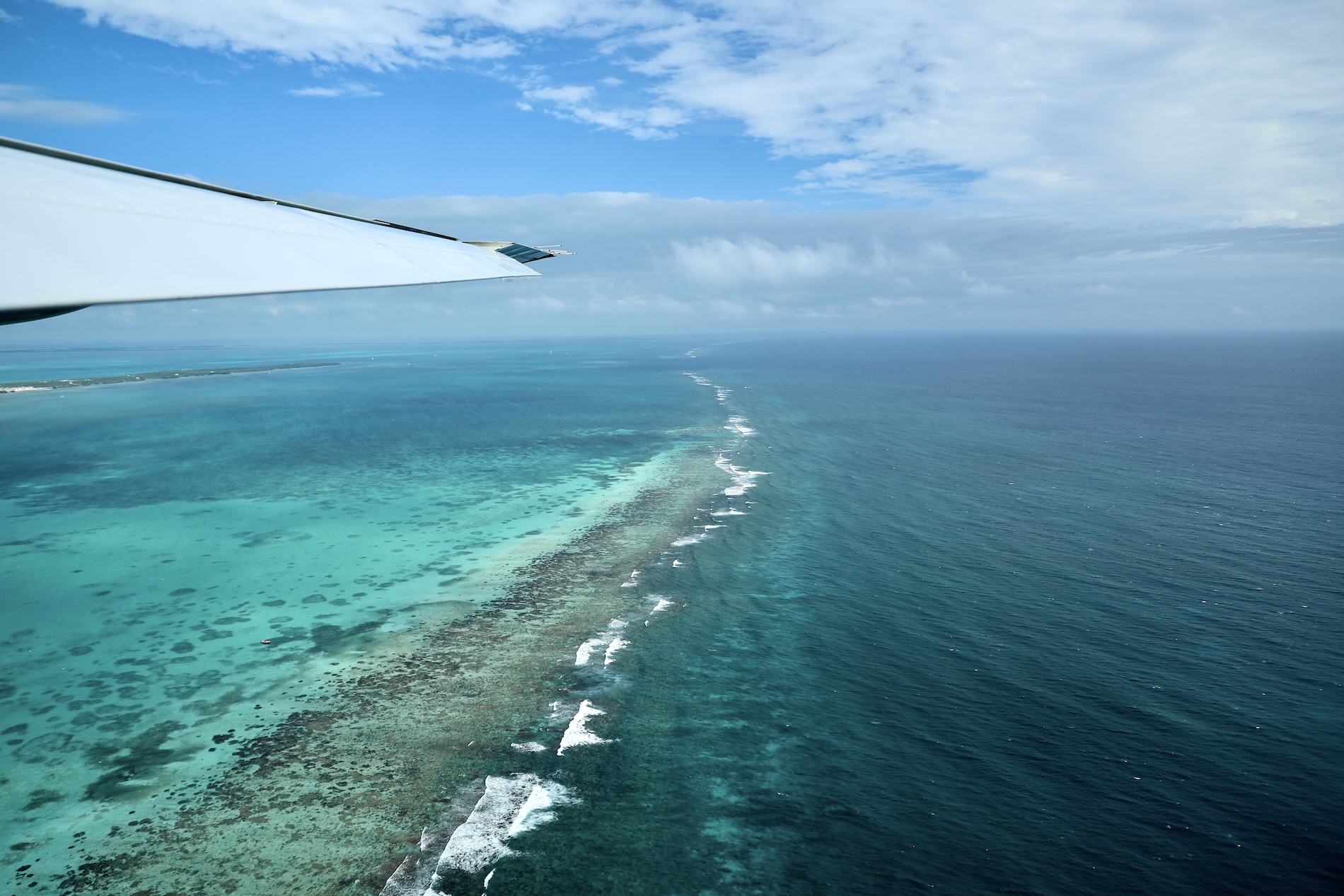 Aerial View of the Hol Chan Marine Reserve