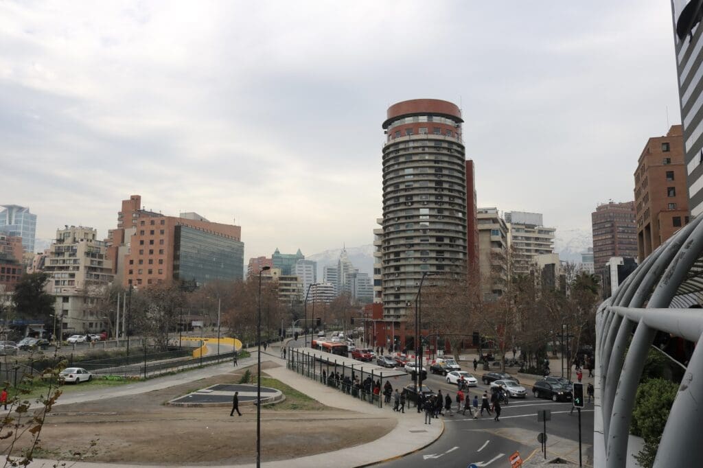 View of the Providencia Area Near Sky Costanera and Costanera Center.