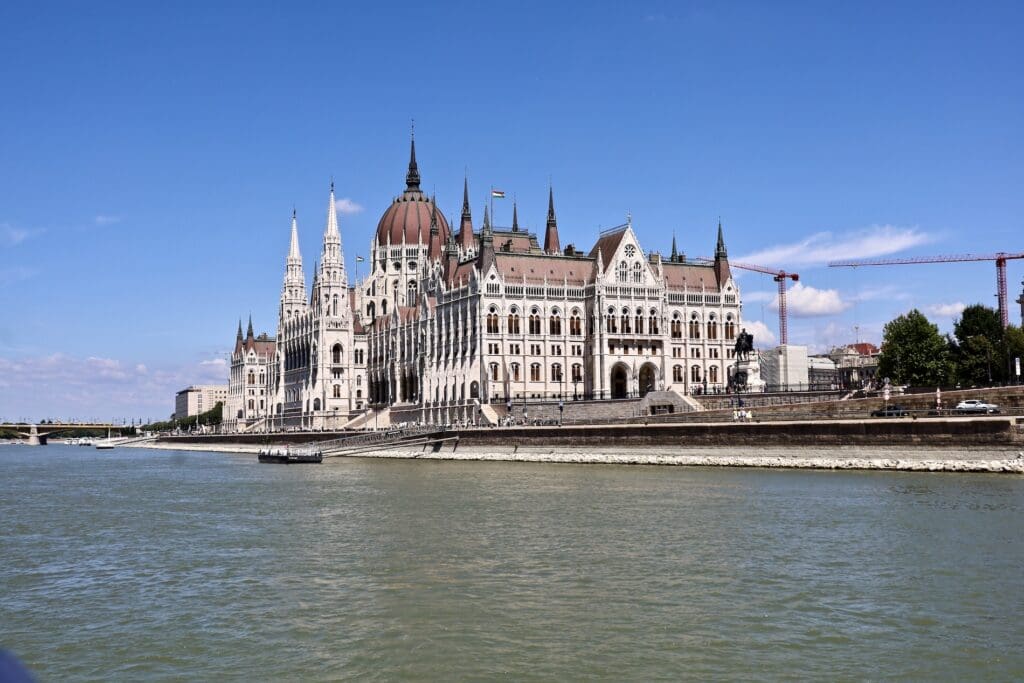 Approaching the Parliament Building - Photographed from the Danube River
