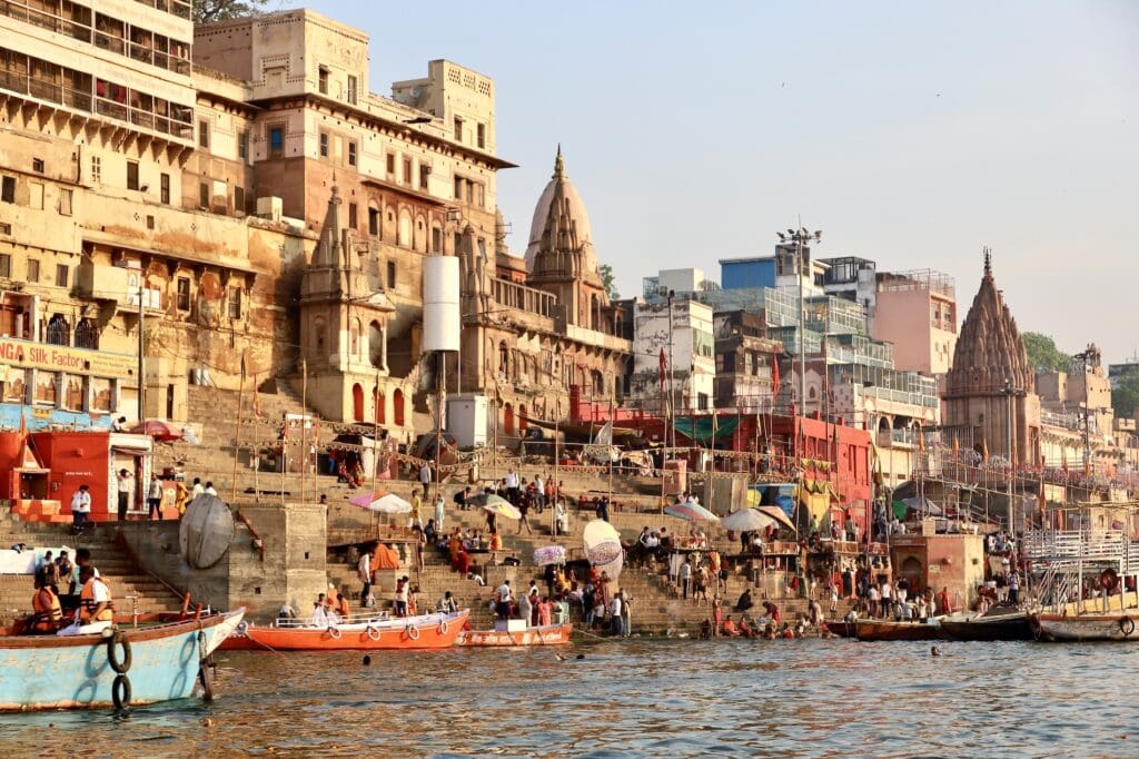 Banks of the Ganges from the Boat Ride