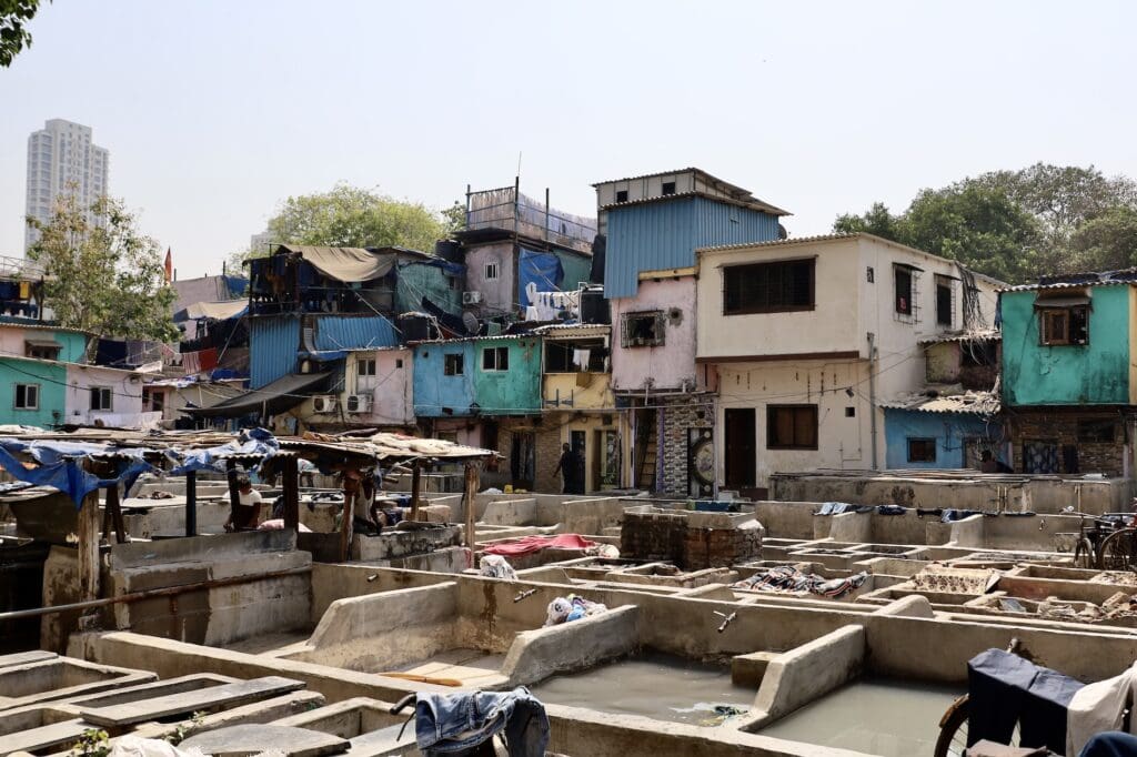 Clothes Soaking in Water at Dhobi Ghat