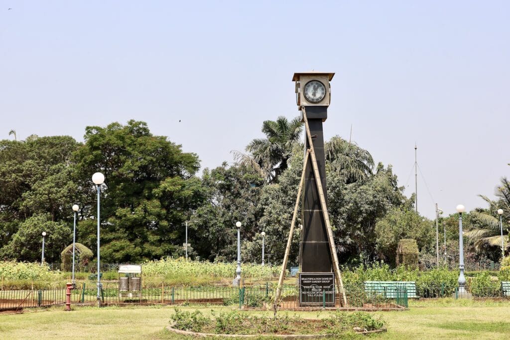A Clock at the Hanging Gardens - Mumbai, India