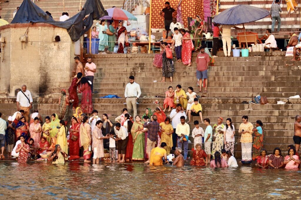 Bathing in the Ganges River