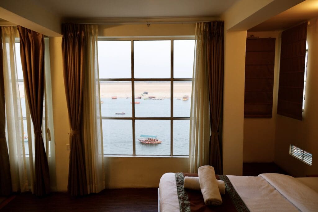 View from My Hotel Window at the Hues of Varanasi Hotel