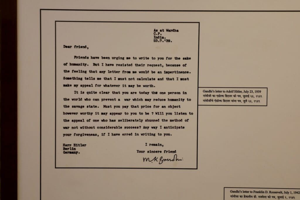 A Letter from Mahatma Gandhi to Adolph Hitler