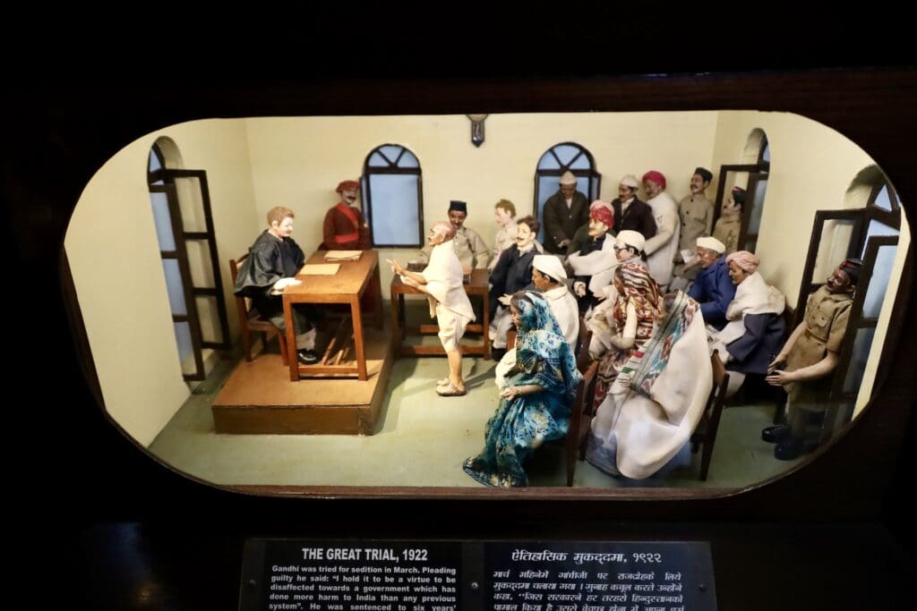 Diorama of the Great Trial of Mahatma Gandhi