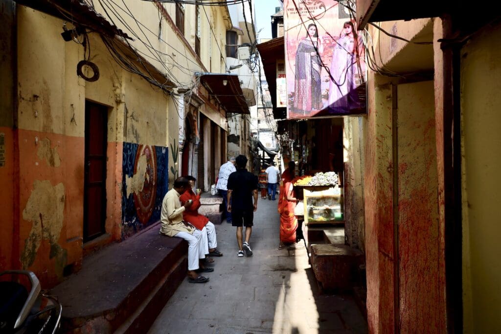 The Narrow Streets of the Old City of Varanasi