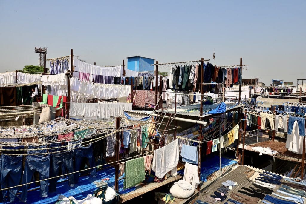 Clothes Hanging to Dry at Dhobi Ghat