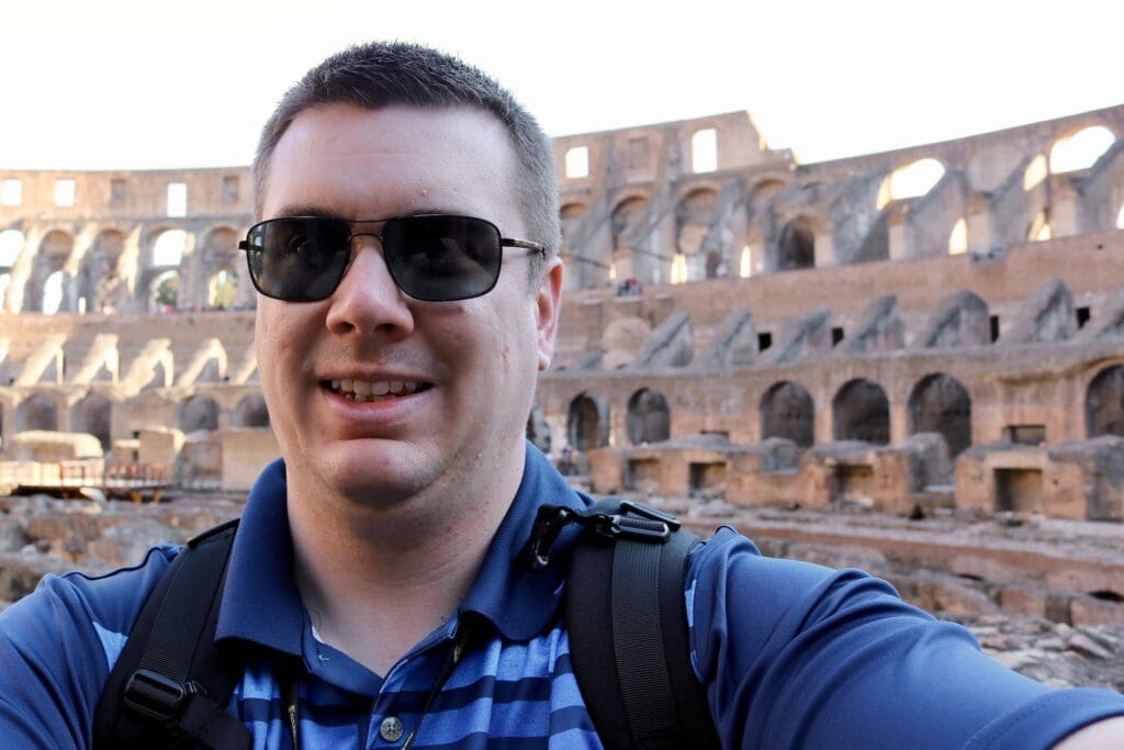 A Selfie Inside the Roman Colosseum