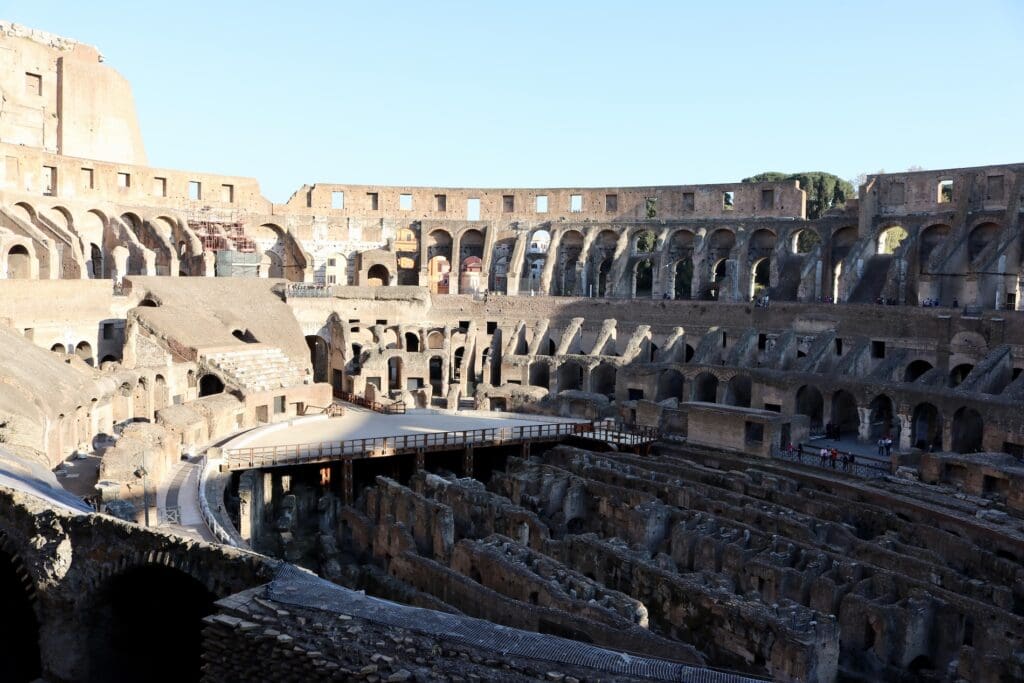 Shadows Obstructing My Photo of the Roman Colosseum