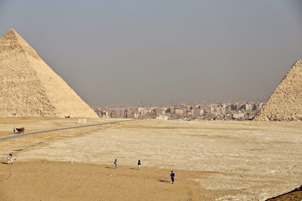 The Pyramids of Giza and the City of Giza