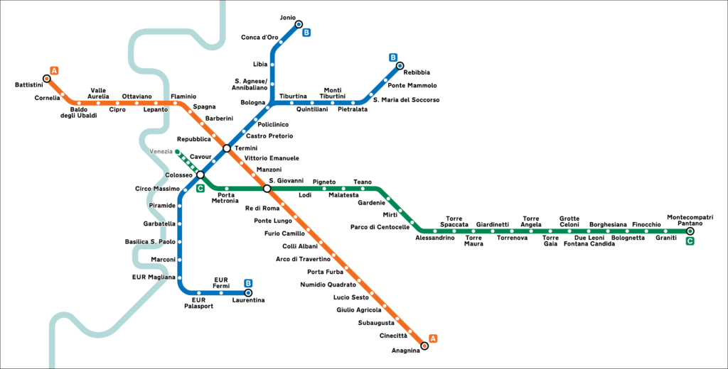 Rome Metro Map
