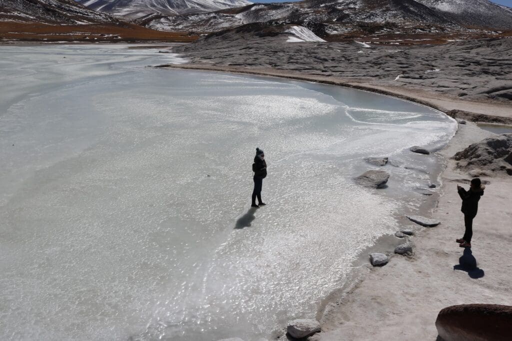 Frozen Salt Flats Near the Piedras Rojas