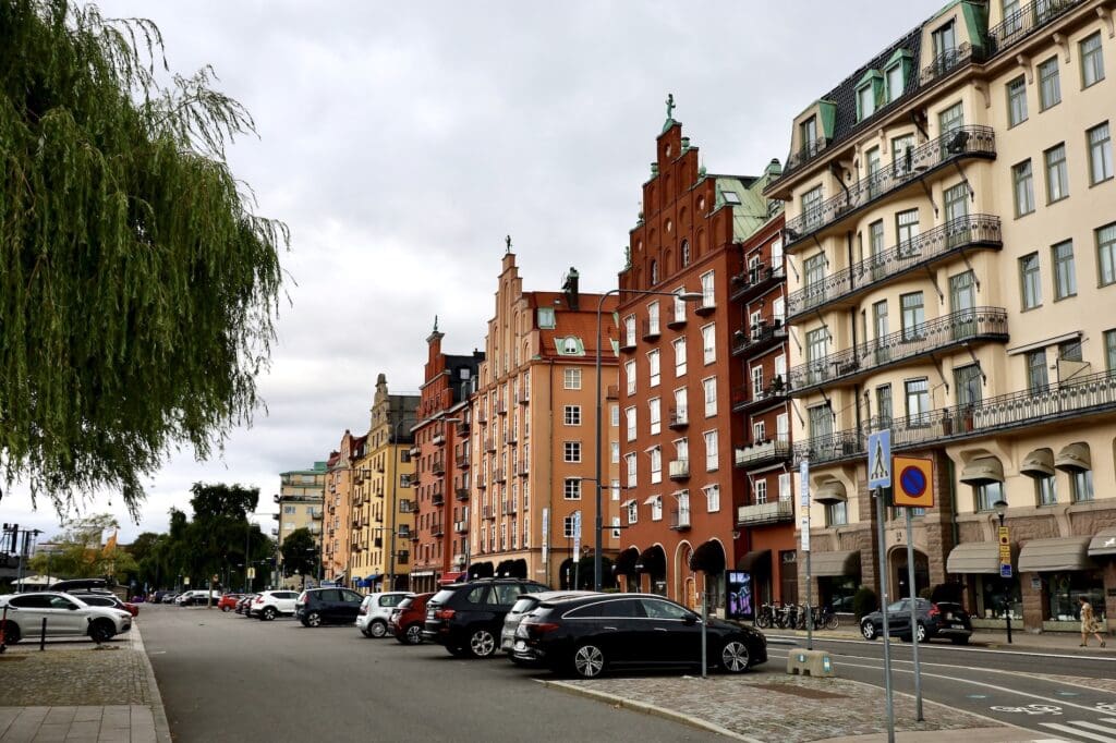 Colorful Buildings Along Norr Mälarstrand