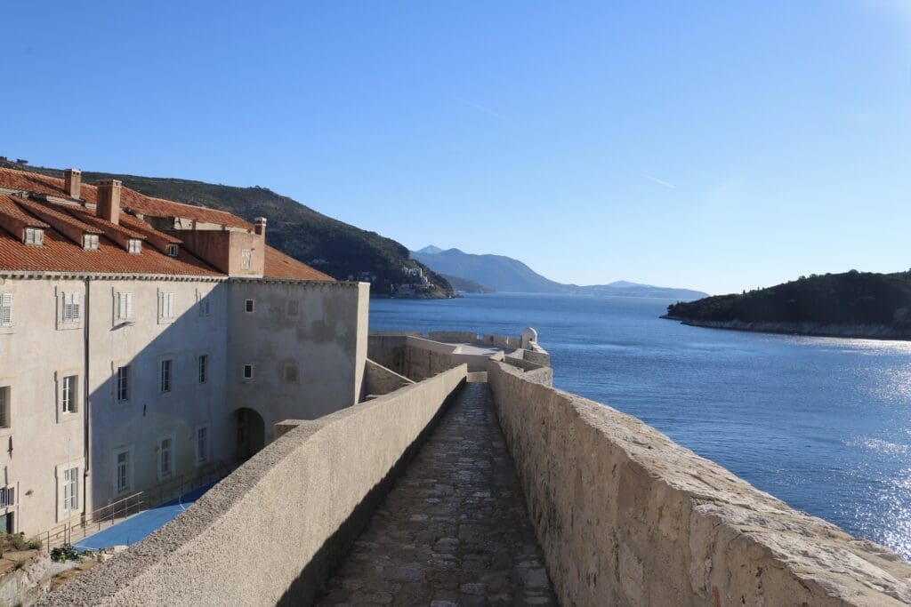 There Is Little Shade When Walking the Dubrovnik City Walls