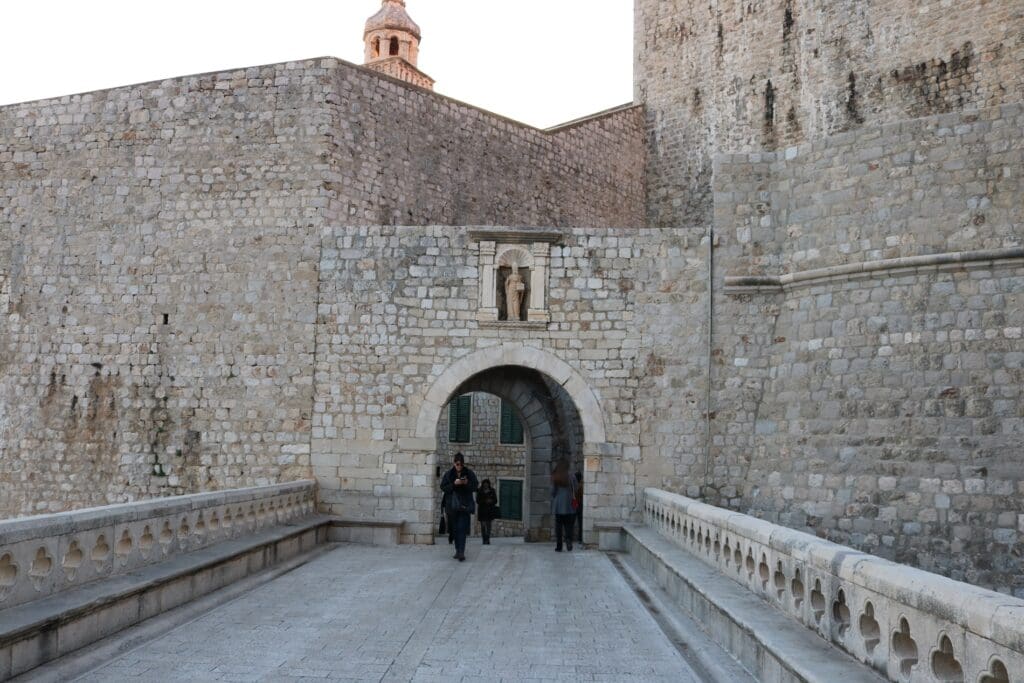 Ploče Gate at the Eastern Entrance to Old Town Dubrovnik