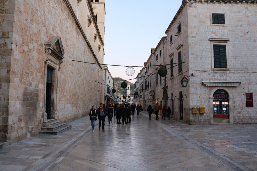 Walking Through the Streets of Old Town Dubrovnik